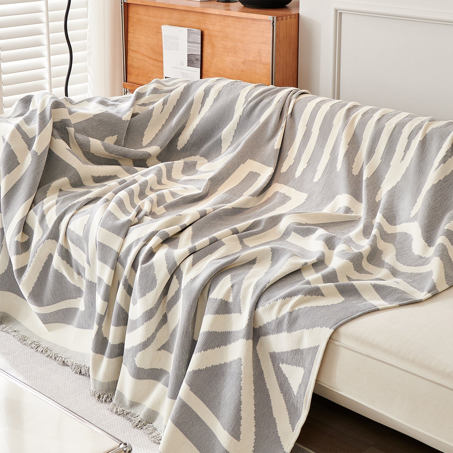 BohoVibe™ | Geometrische Bankhoes voor een Luxe Boheemse Sfeer