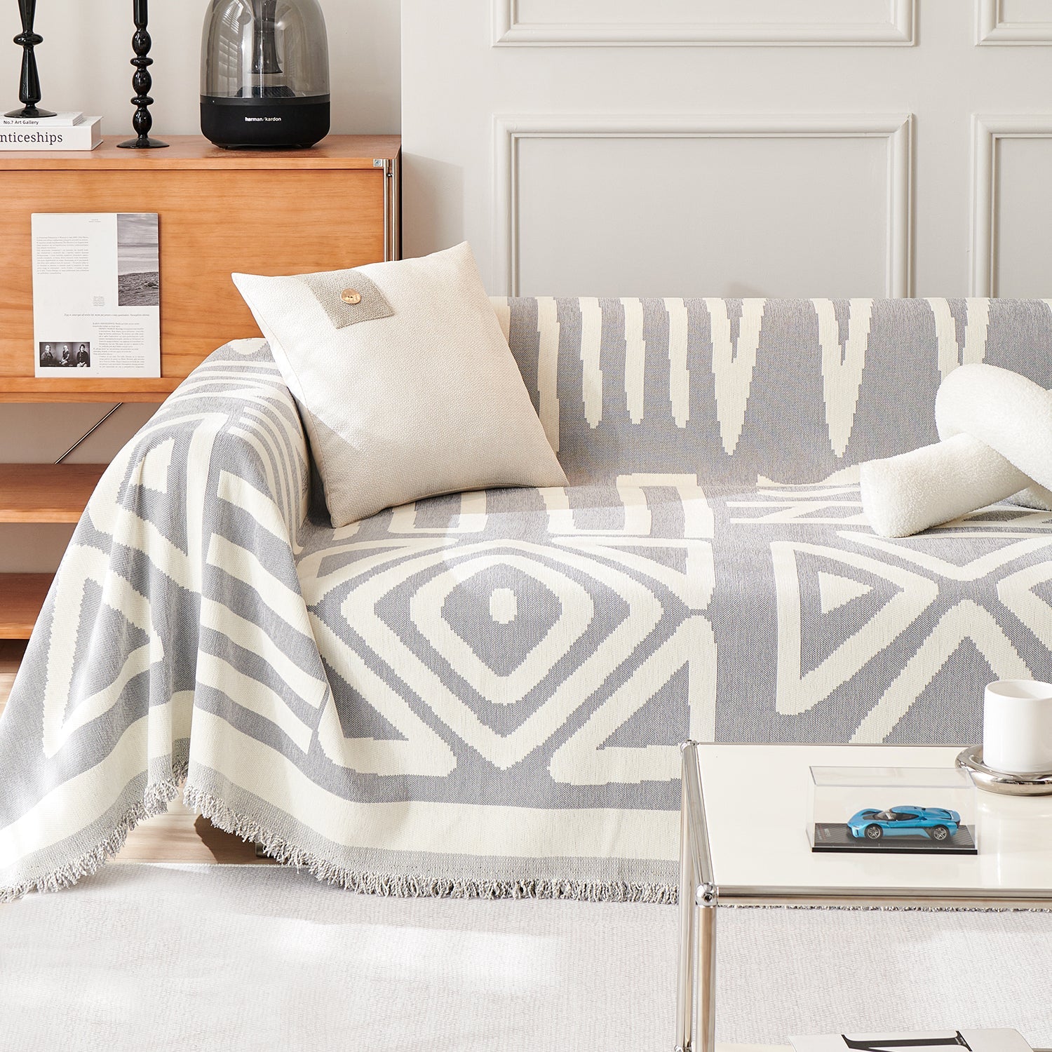 BohoVibe™ | Geometrische Bankhoes voor een Luxe Boheemse Sfeer