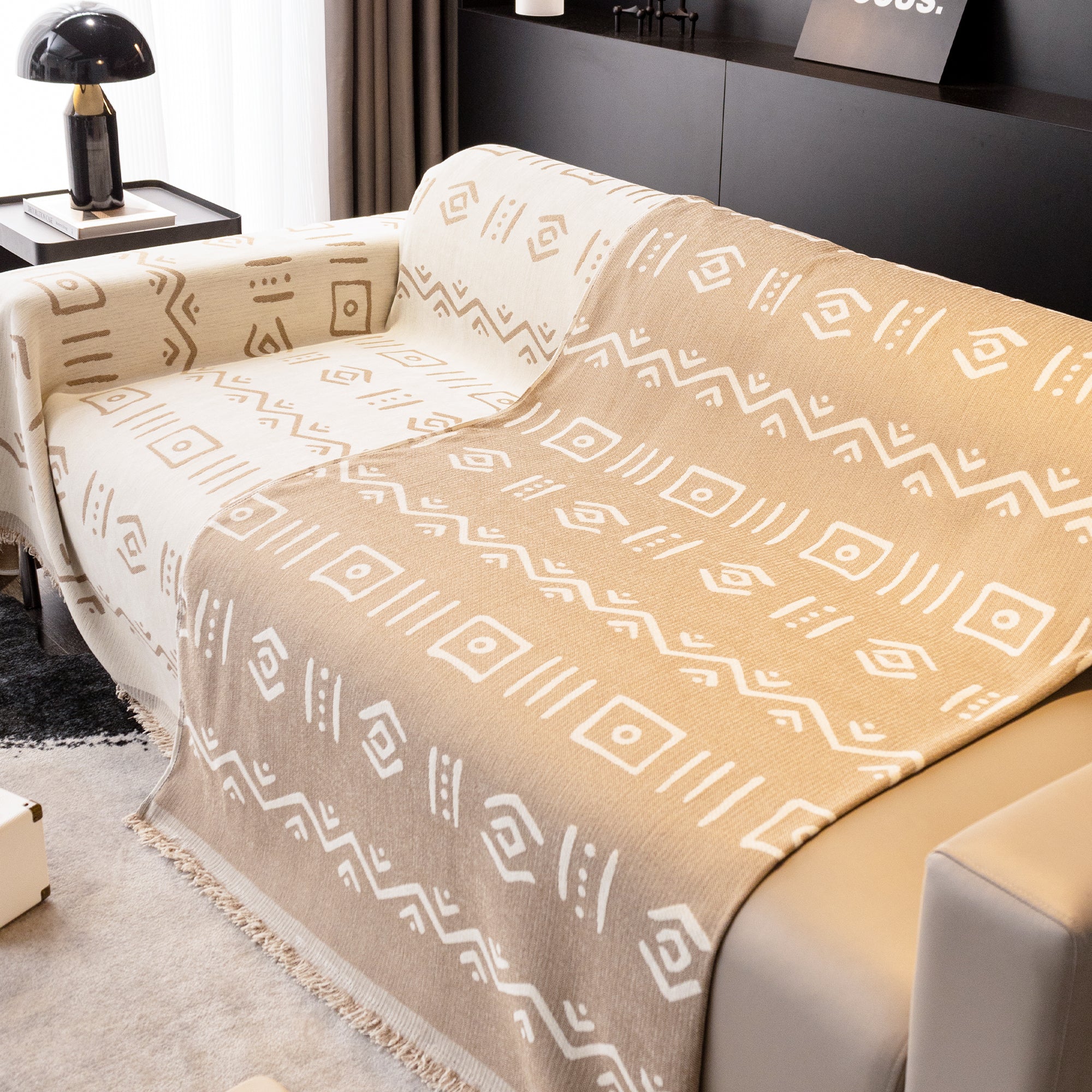 NomadStyle™ | Omkeerbare Bankhoes met Boho Nomadisch Ontwerp