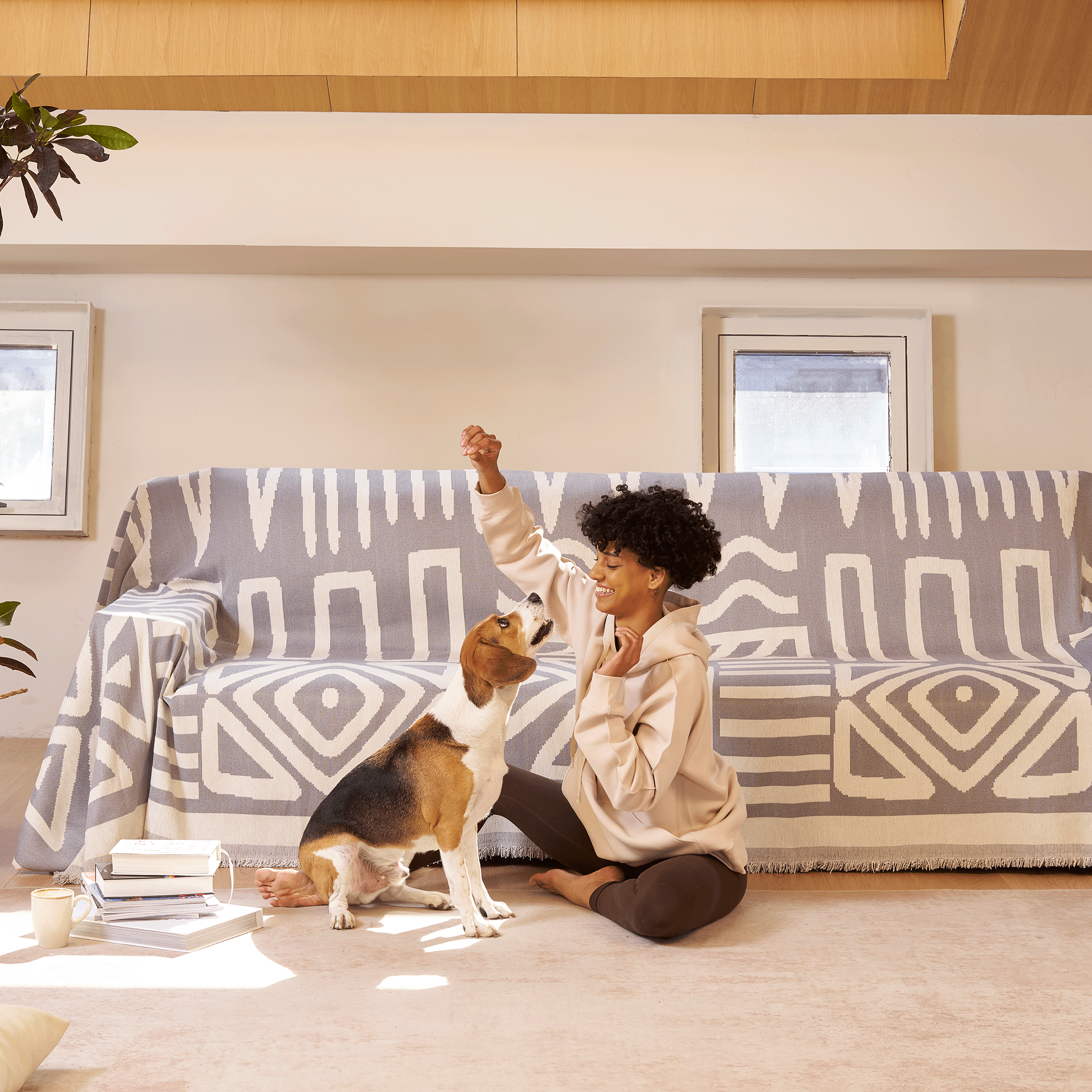 BohoVibe™ | Geometrische Bankhoes voor een Luxe Boheemse Sfeer