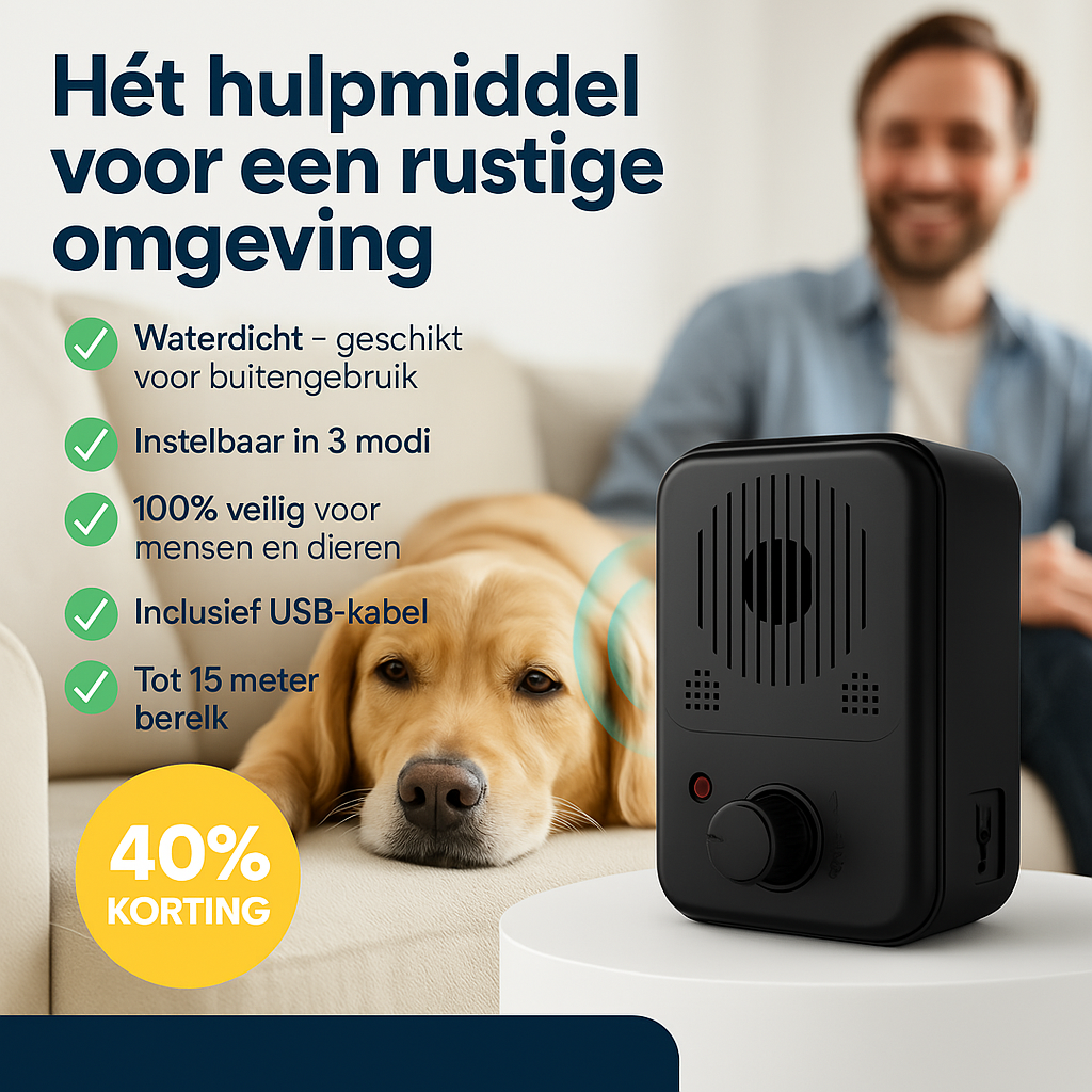 Blafstopper™ Nooit meer last van geblaf in huis!