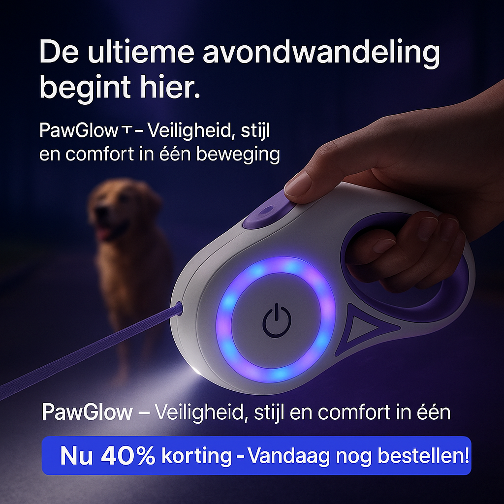 PawGlow™ |  Licht in de duisternis: veilig op pad, samen stralend!