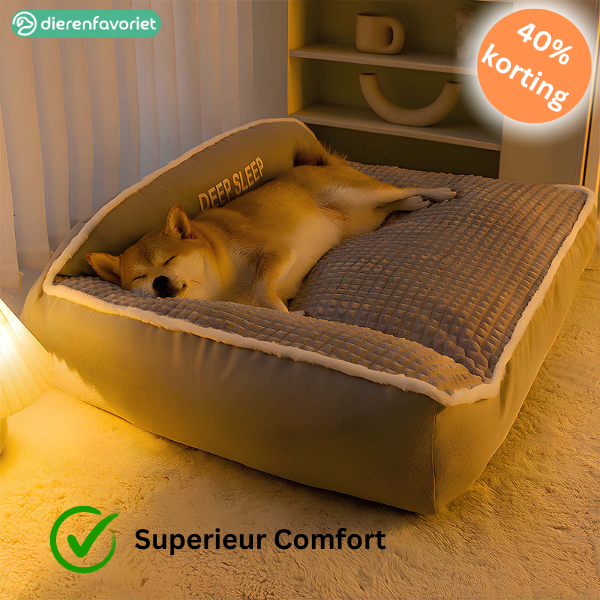 SleepyPaws™ | Premium Warm Kussenbed voor Grote Honden