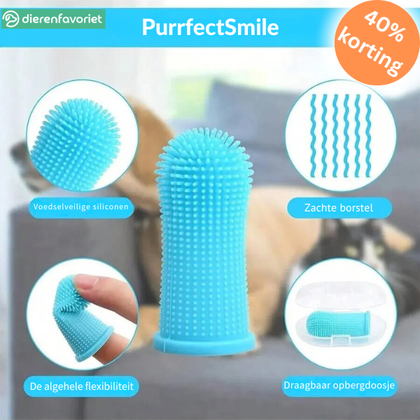 PurrfectSmile™ | Siliconen Vingertandenborstel voor Schonere Tanden en Frisse Adem