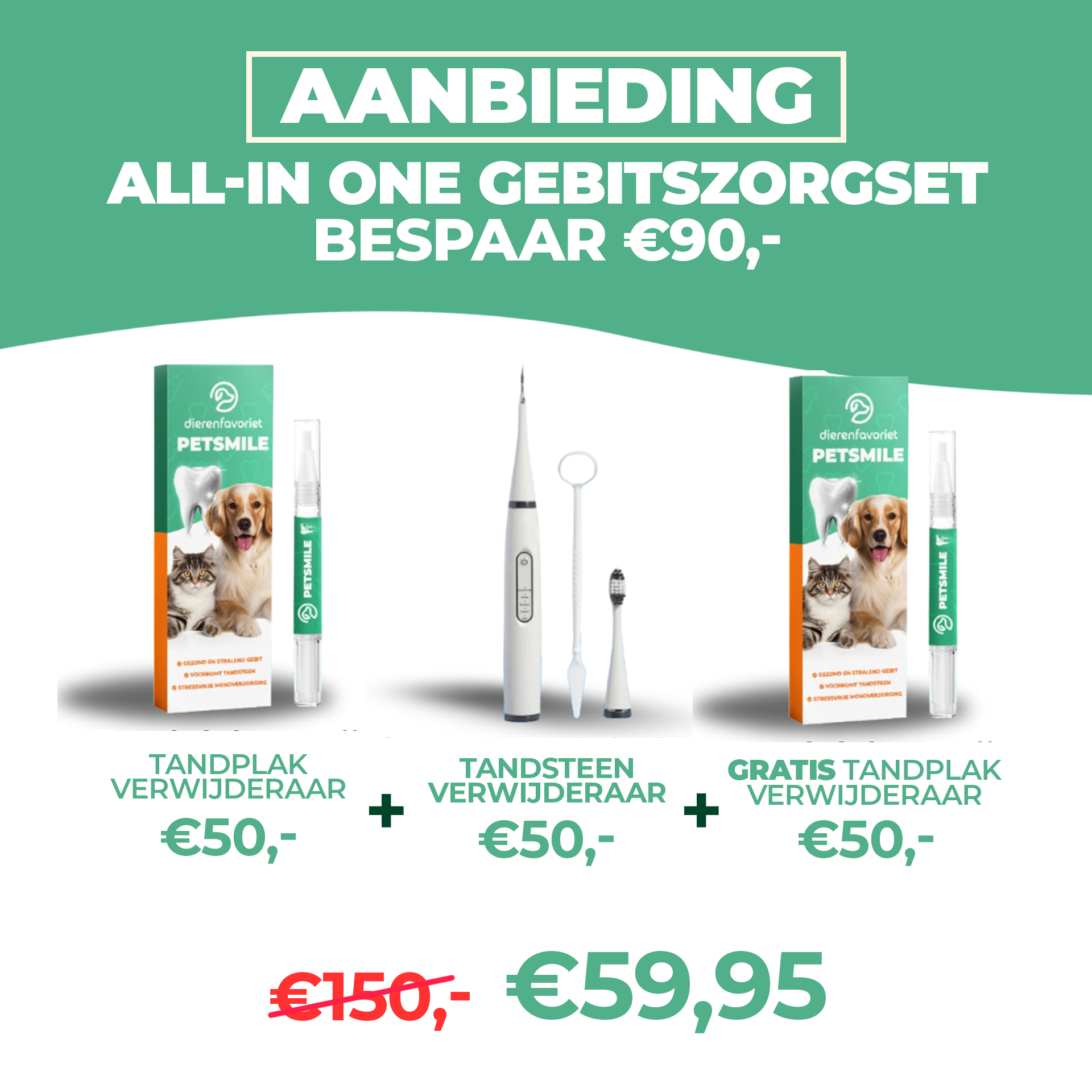 All-in-One Gebitszorgset™ | Geen dure dierenartsbezoeken meer nodig!