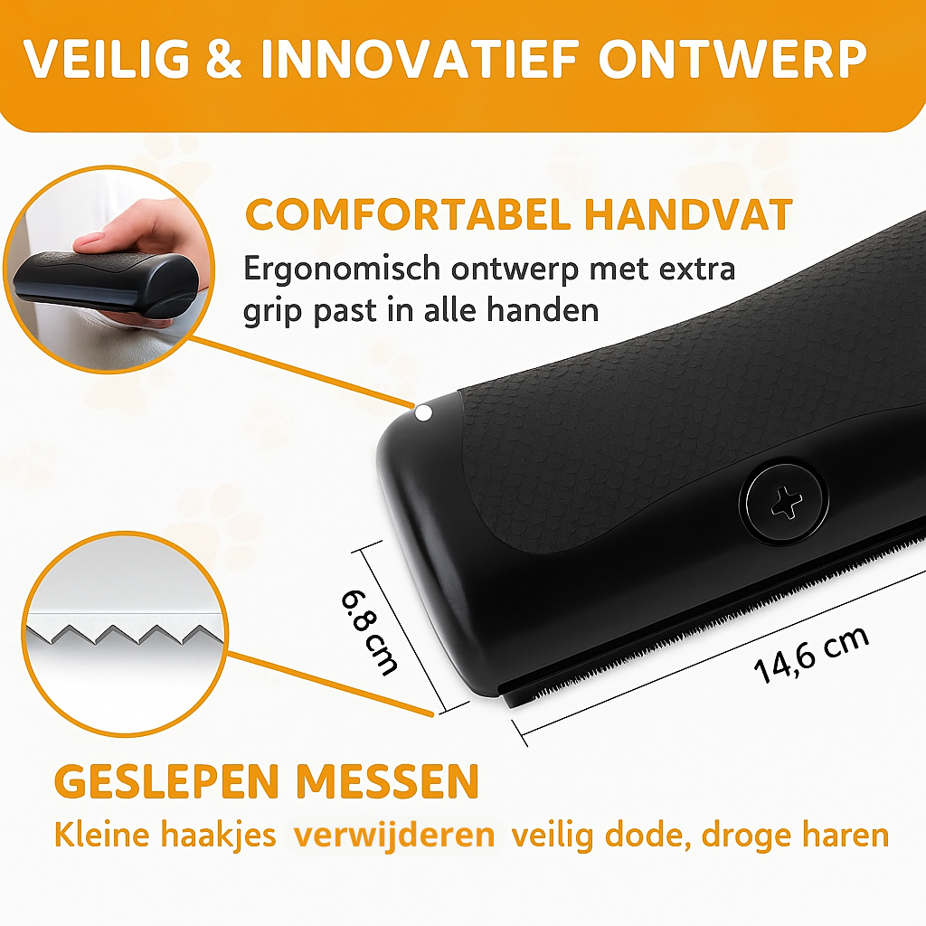 CozyComb™ | Effectieve haarverwijderaar & ontviltingsborstel