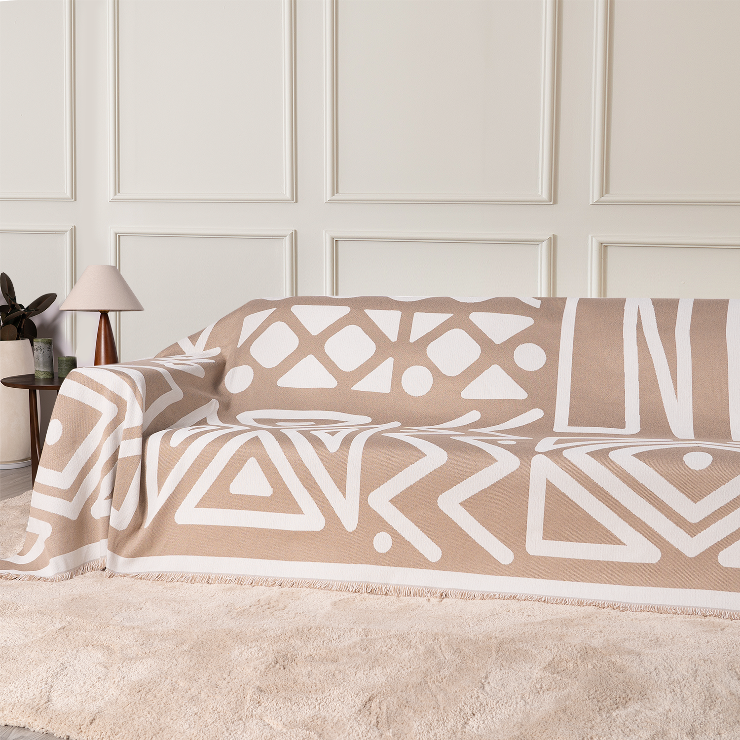 BohoVibe™ | Geometrische Bankhoes voor een Luxe Boheemse Sfeer