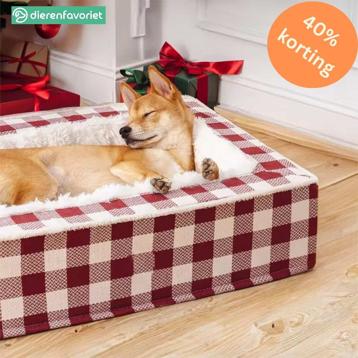 CozyTail | Geruite Orthopedische Mand